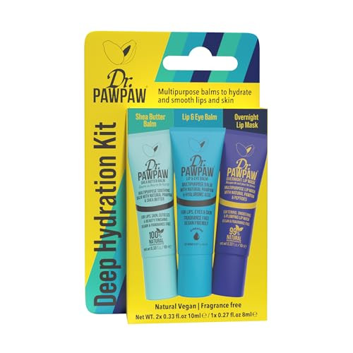 Dr. Pawpaw Original Balm Dr. Pawpaw Deep Hydration Kit Lip Balm And Lip Mask Giftset Nourishes And Hydrates With Shea Butter Olive Oil And Natural Peptides 2 Pc