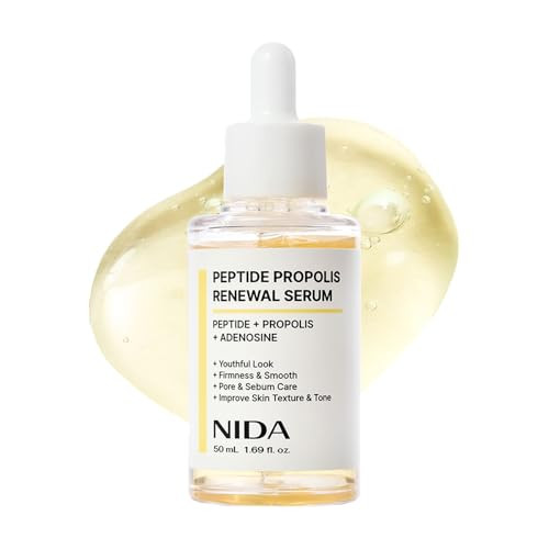 Nida Peptide Propolis Renewal Serumpeptide Complex Propolis Extract Adenosineyouthful Look Wrinkles Fine Lines Pore And Sebum Care1.69 Fl.Oz. 50Ml