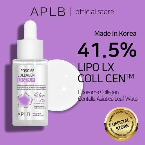Aplb Liposome Collagen Lx Serumlipo Lx Coll Cen 41.5% Korean Skincare Efficient Absorption Tightens Skin Long Lasting Hydration Revitalize For Gentle And Improve Skin Texture 1.35 Fl.Oz