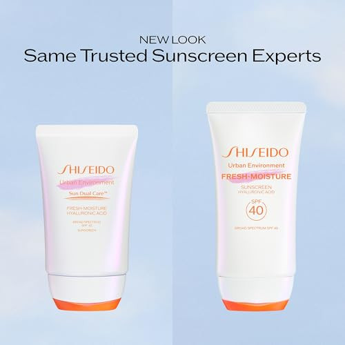 Shiseido Urban Environment Freshmoisture Sunscreen Spf 40 Protects Against Uva Uvb Rays And Pollution 12Hour Hydration Water Resistant For 40 Minutes Noncomedogenic 50 Ml