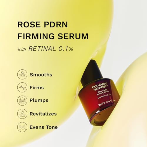 Haruharu Rose Pdrn Firming Serum With Retinal 0.1% Veganboost Collagen Sagging Skin Bulgarian Rose Fine Lines And Wrinkles For Sensitive Skin Fragrance Korean Skin Care 1.01 Fl.Oz