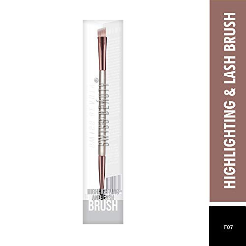 Swiss Beauty Powder Brush Highlighting And Lash Brush Silver