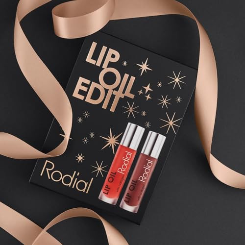 Rodial Lip Oil Edit Kit Holiday Set With Lip Oil Sugar Coral And Lip Oil Wild Plum Hydrating Plumping Highshine Botanical Lip Oils For Glossy Finish 0.13 Fl. Oz 0.13 Fl. Oz