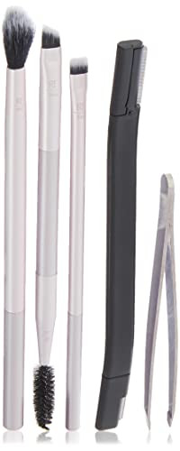 Real Techniques Limited Edition Blush Blend Brow Makeup Brush Set To Shape Fill And Perfect Mothers Day And Easter Pink Perfect For Wife Spouse Girlfriend And Daughter 5 Count