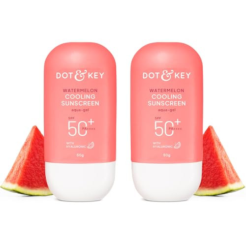 Dot and Key Dot And Key Watermelon Cooling Sunscreen Spf 50plus Paplusplusplusplus Combo 50Gm Each Pack Of 2