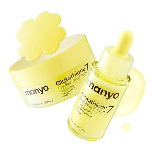 Ma:Nyo Manyo Best Glutathione Dark Spot Care Duo Glutathione Dark Spot Serum Dark Spot Patch Radiance Booster Korean Skin Care 1.01 Fl Oz 30Ml 30Count