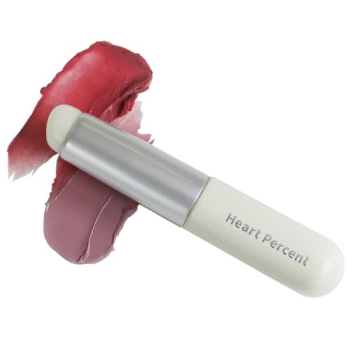 Heart Percent Silicone Brush For Lip And Cheek Fingerlike Highelasticity Round Head Makeup Applicator Blending Brush W Lid For Concealer Blush Lip Colors Portable And Reusable