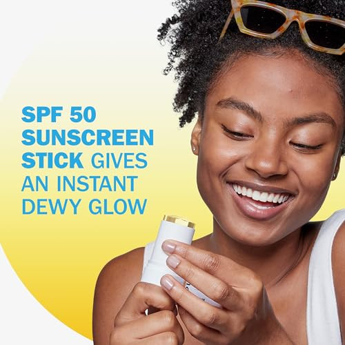 Olay Glow And Protect Spf 50 Face Sunscreen Stick Fragrance Dewy Finish Sunscreen Stick With Spf 50 Broad Spectrum Sunblock For All Skin Types 0.5 Oz 14 G