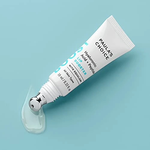 PaulaS Choice Paulas Choice Boost Hyaluronic Acid plus Peptide Lip Booster Hydrating Treatment For Lip Volume Loss Of Firmness And Fine Lines With Squalane Fragrancefree 0.33 Fluid Ounces