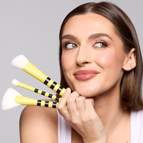 Tarte Fly Squad Brush Set Eye And Cheek Brushes With Blending Angled And Fan Designs To Seamlessly Apply Highlighter And Buildable Makeup Looks Vegan And Crueltyfree