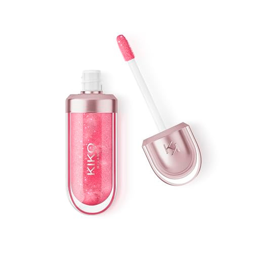 Kiko Milano 3D Hydra Lip Oil Hydrating Nourishing Highshine Lip Treatment Nonsticky Moisturizing Formula With Vitamin E 04 Cherry Cherry 6.5Ml