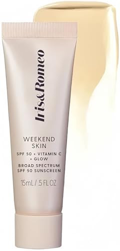 IrisandRomeo Irisandromeo Mini Weekend Skin Spf 50 Instant Glow Tinted Mineral Sunscreen With Vitamin C Sheer Luminosity