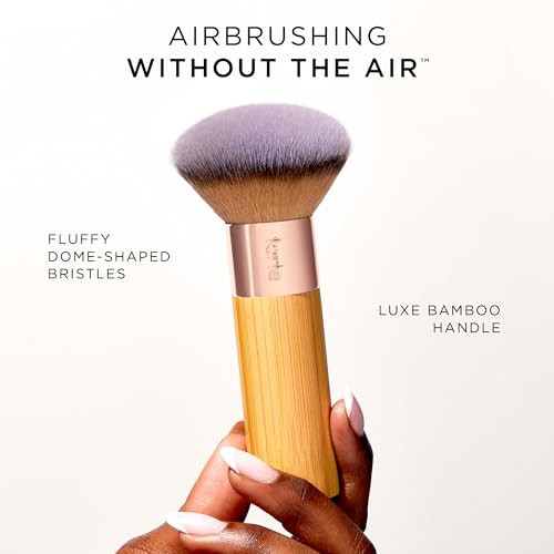 Tarte The Buffer Airbrush Finish Foundation Brush Blending Brush For Cream Liquid Or Powder Makeup Buildable Coverage And Seamless Application For Flawless Finish Vegan And Crueltyfree Full