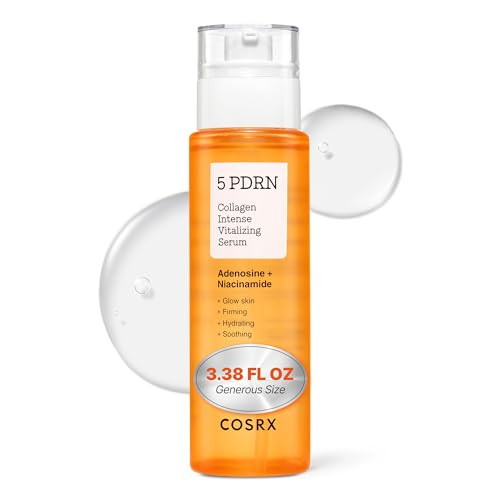 Cosrx 5 Pdrn Collagen Intense Vitalizing Serum Korean Serum For Skin Firming And Glowing With Salmon Dna Centella Lactobacillus Pdrn And Collagen Korean Skin Care 3.38 Fl.Oz.