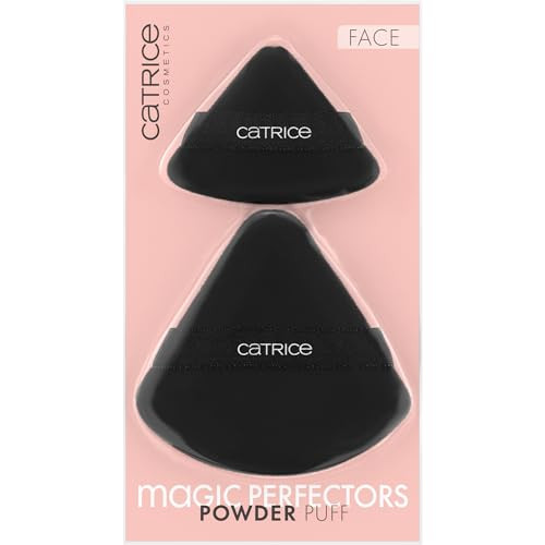 Catrice Cosmetics Catrice Magic Perfectors Powder Puff Makeup Application And Blending 2Packvelour Undereye And Face Setting Puffs Finger Strap Grip Triangular Precision Shape Vegan And Cruelty Microplastic