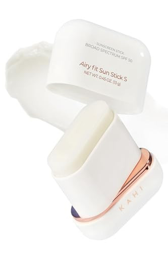 Kahi Airy Fit Sun Stick S Spf 50plus Broad Spectrum Face Sunscreen Stickbroad Spectrum Spf 50plus Waterproof Sweatproof Sandproof Ultralightweight Nongreasy No White Cast Silky Powder Finish