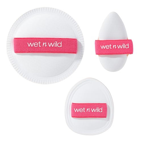 Wet N Wild Triple Feature 3Piece Cushion Set Ultrasoft Versatile Makeup Blenders For Liquid And Powder Seamless Streakfree Application Handsfree Grip With Stretchy Ribbon Crueltyfree