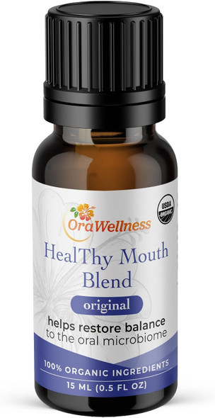 OraWellness Healthy Mouth Blend Organic Tooth Oil Fluoride Free Rinse Made in the USA with Essential Oils  Natural Toothpaste and Mouthwash Alternative Supports Healthy Mouth Teeth and Gums