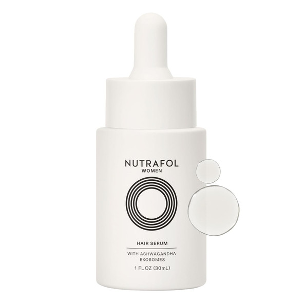 Nutrafol Women's Hair Serum, Supports Visibly Thicker and Stronger Hair, Vegan, Lightweight and Fast-Absorbing - 1 Fl Oz