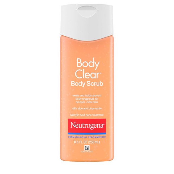 Neutrogena Body Clear Acne Body Wash & Exfoliating Scrub Salicylic Acid Cleanser