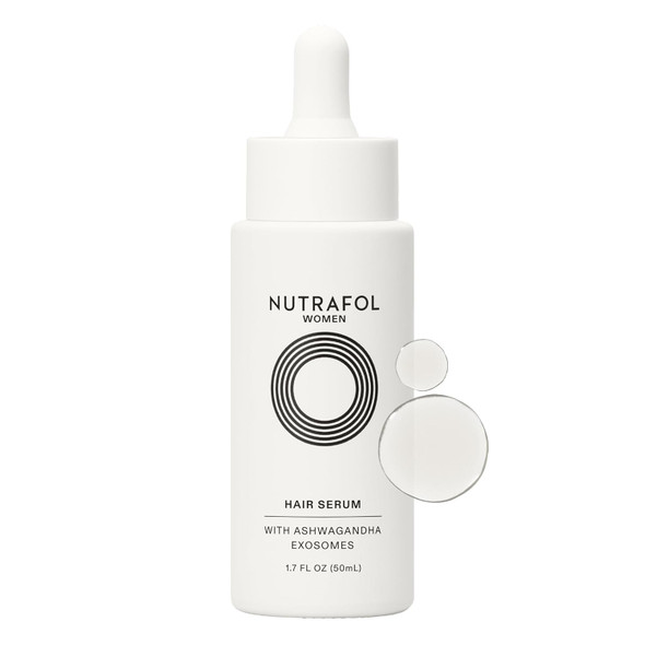 Nutrafol Women's Hair Serum, Supports Visibly Thicker and Stronger Hair, Vegan, Lightweight and Fast-Absorbing - 1.7 Fl Oz