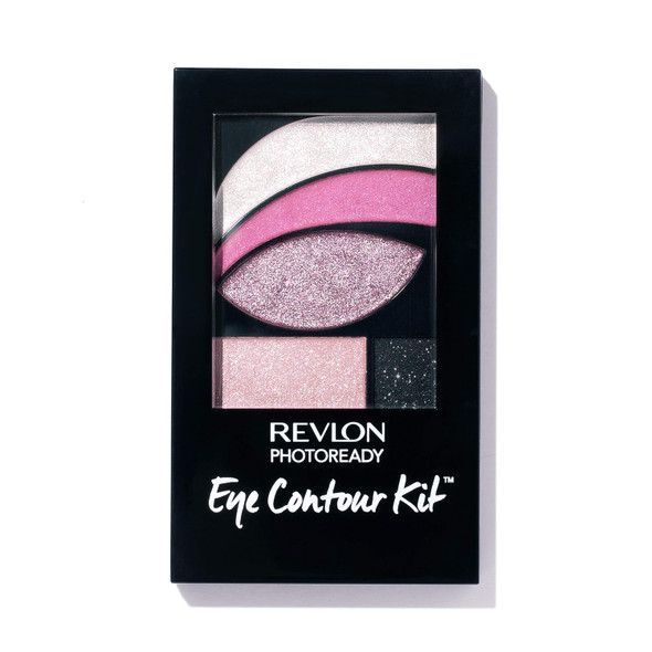 Revlon PhotoReady Eye Contour Kit, Eyeshadow Palette with 5 Wet/Dry Shades & Double-Ended Brush Applicator