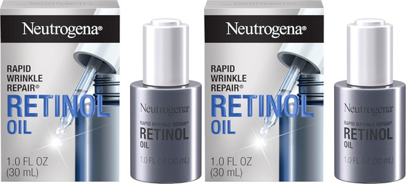 Neutrogena Rapid Wrinkle Repair Retinol Face Oil Daily Anti Aging Face Serum to Fight Fine Lines
