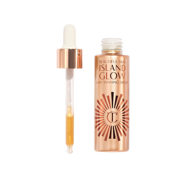Charlotte Tilbury Beautiful Skin Tanning Drops - Body & Face Bronzing Drops Enriched with Hyaluronic Acid for Long-Lasting Hydration - Leaves Skin with a Natural, Radiant Glow