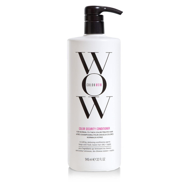 COLOR WOW Color Security Conditioner – Normal to Thick Hair | Rich hydration for normal, thick, coarse, or curly hair. Detangles, nourishes, adds shine, and protects color.