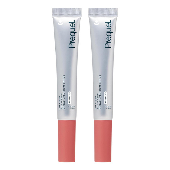 Prequel Skin Lip Visor Tinted Lip Balm with SPF 30 PA+++.Mint Flavor Rosy Nude Shade with Non Sticky Finish  Moisturizing Semi Gloss Balm Sunscreen for Daily Use