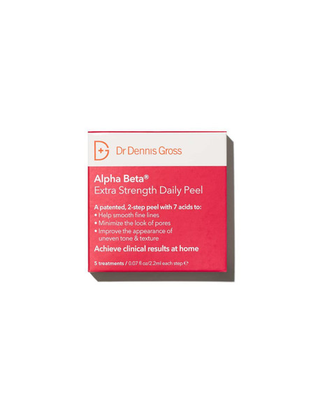 Dr. Dennis Gross Alpha Beta Extra Strength Daily Peel: for Oily Skin, Uneven Tone or Texture, Wrinkles or Enlarged Pores (5 Treatments)