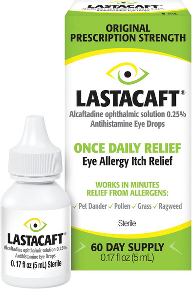 Lastacaft Once Daily Eye Allergy Itch Relief Drops 0.17 fl oz (5 mL)