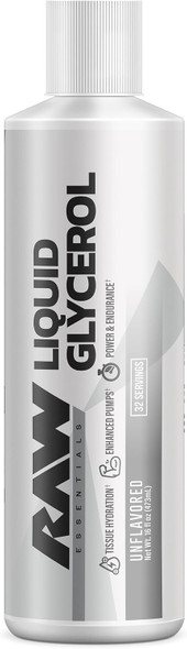 RAW Liquid Glycerol Workout Supplement Liquid Glycerol Supplement for Enhanced Pumps Increased Muscle Fullness