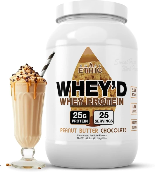 Sweat Ethic Whey'd Protein Powder 25 G Whey Protein Blend with Concentrate