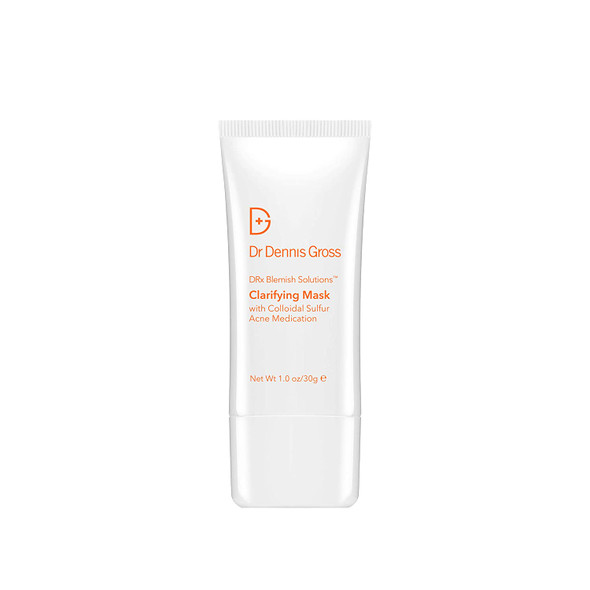 Dr. Dennis Gross DRx Blemish Solutions Clarifying Mask: for Oily Skin, Breakouts, Enlarged Pores, and Blackheads, 1.0 oz