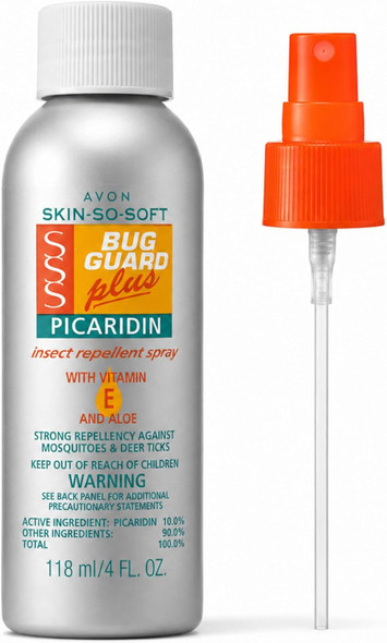 AVON Skin So Soft Bug Guard Plus Picaridin Insect Repellent Spray -  Long-Lasting DEET-Free Family Size Pump Spray with Vitamin E  Aloe — Non-Greasy Travel-Ready Bug Repellent for Families
