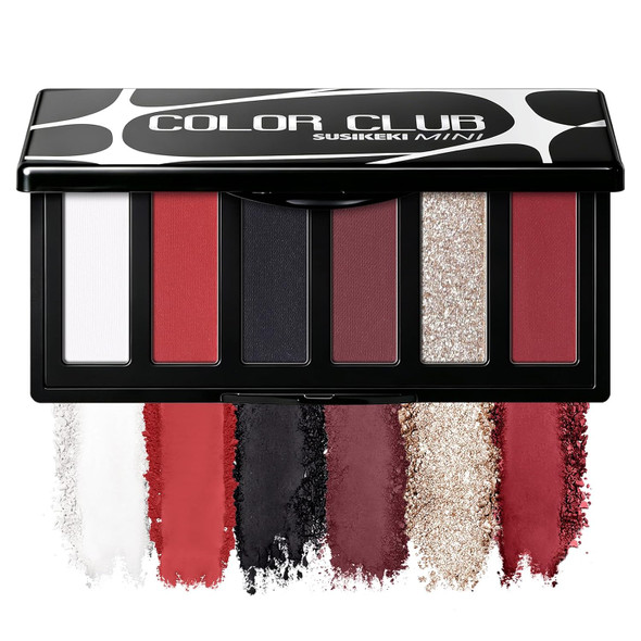 SUSIKEKI 6 Colors Mini Eyeshadow Makeup Palette Smoky Eye Shadow Highly Pigmented Long Lasting Waterproof