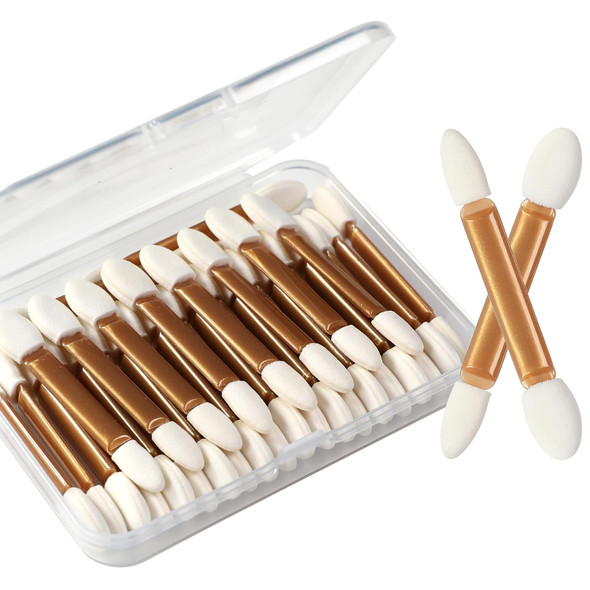 IS'MINE Eyeshadow Applicators, 30pcs Double Sided 2.4 Inch | Eyeshadow Brush Disposable Makeup Applicator