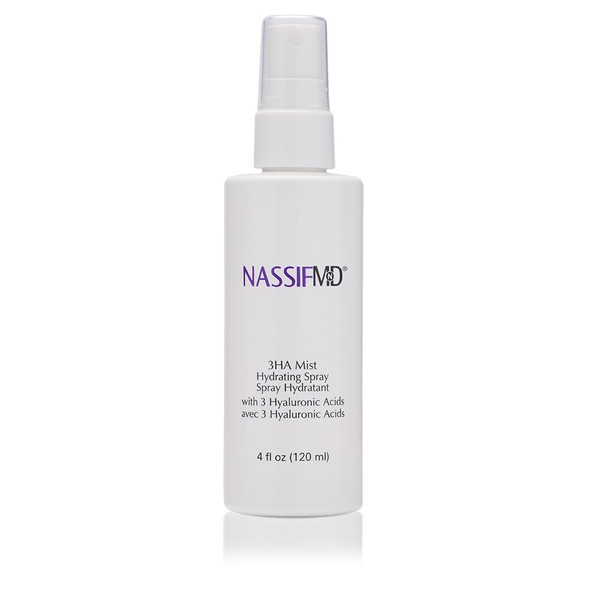NassifMD 3HA Instant Hydrating Facial Mist 4oz Hyaluronic Acid Hydration