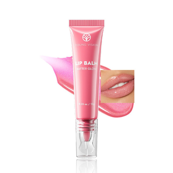 YOUNG VISION Lip Balm Butter Glow Tinted Hydrating Shimmer Gloss
