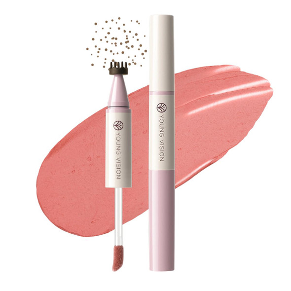 YOUNG VISION 2-in-1 Freckle Stamp & Liquid Blush Dual Ended Waterproof quick-dry and long lasting
