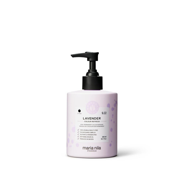 Maria Nila Color Refresh Lavender Purple Lavender Hair Mask Semi Permanent Pigments 100% Vegan and Sulfate Paraben free