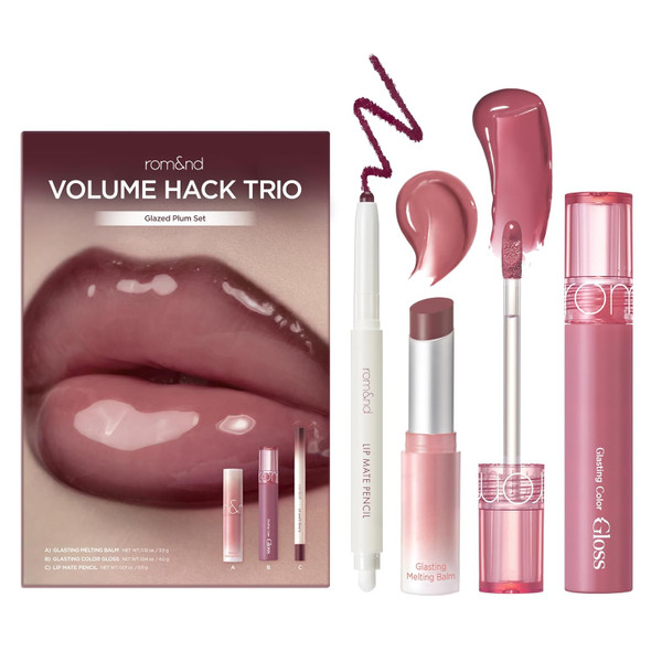rom&nd Volume Hack Trio | 3 Step Plumping Lip Kit