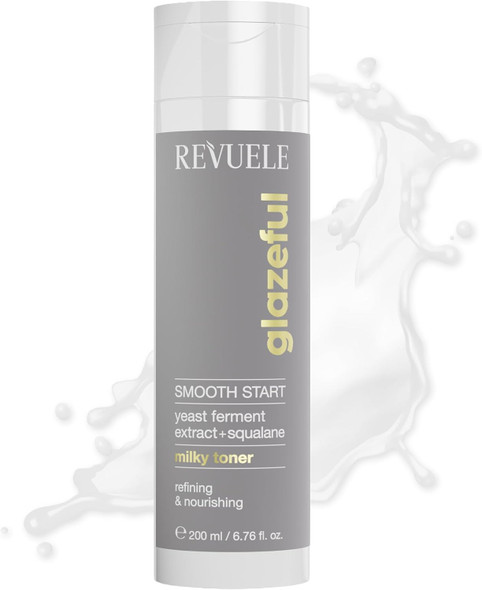 REVUELE Barrier Bliss Milky Toner Milky Face Toner for Dry & Sensitive Skin, Ceramides & Beta-Glucan for Skin Barrier Repair, Hydration & Radiance, Glazeful