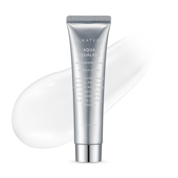 S.NATURE Pore Refining Moisturizer for Dry & Sensitive Skin – Squalane Hydrating Face Cream, Tightening & Smoothing Pores, Lightweight Korean Skincare