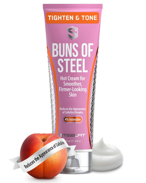 SteelFit Maximum Toning Cellulite Cream for Stretch Marks Buns of Steel Skin Firming & Tightening Body Lotion