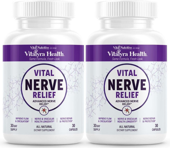 VITAL NUTRITIVE Nerve Support - Alpha Lipoic Acid, Magnesium