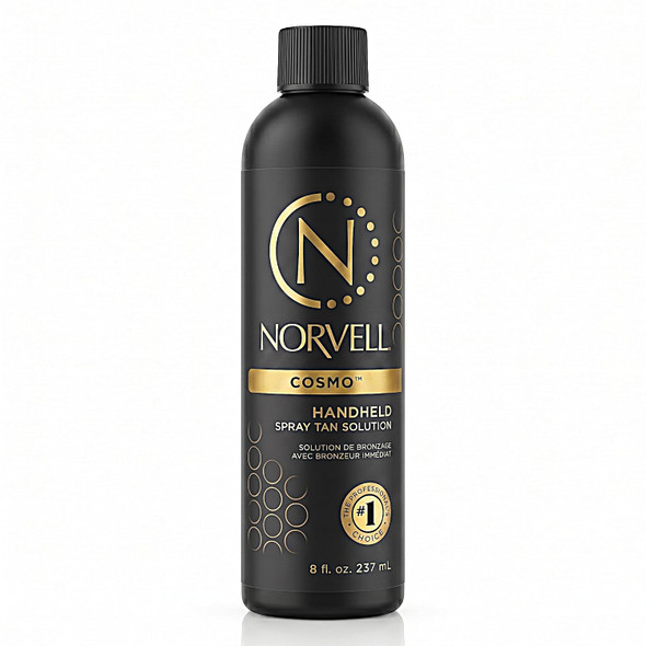 Norvell Professional Sunless Spray Tan Solution Cosmo  With a Blend of Warm Brown and  Cool Violet Brown Undertones, Long Lasting Handheld Self Tanning Spray