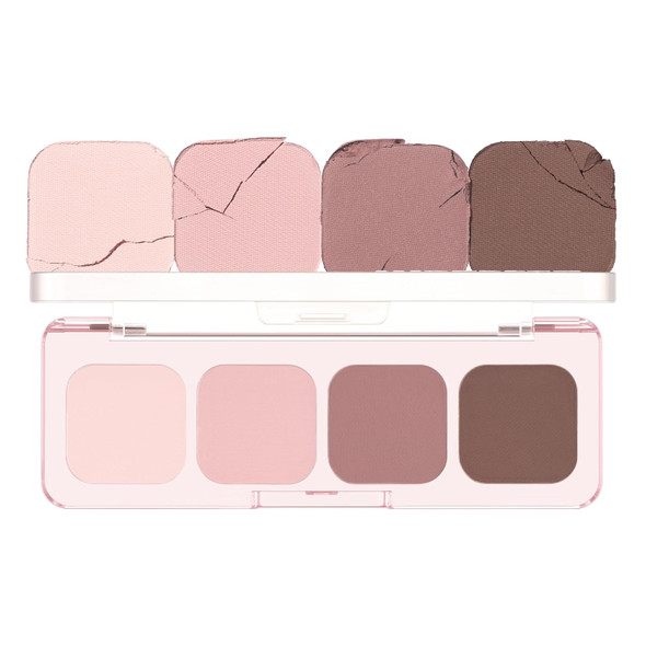 lilybyred Mood It Palette | 4-Shade Korean Eyeshadow Palette, Pre-Matched Personal Tone, Soft Blending, Buildable Coverage, Matte & Shimmer Finish, Daily Wear, Compact Size, 0.10 oz