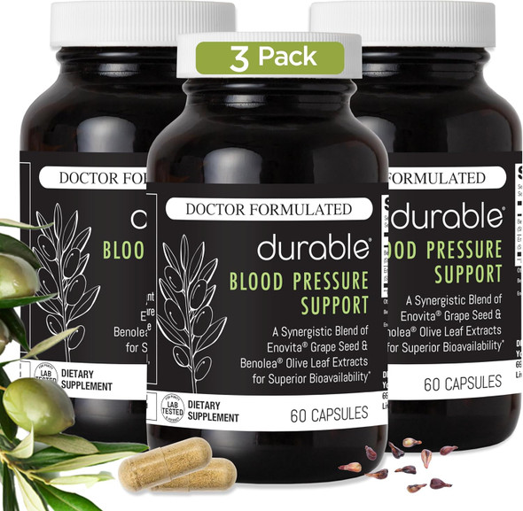 Durable Blood Pressure Benolea Olive Leaf & Enovita Grape Seed